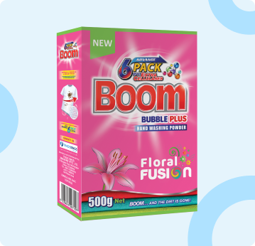 Boom Bubble Plus Washing Powder Floral Fusion Box