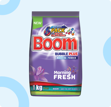 Boom Bubble Plus Washing Powder Morning Fesh Pouch