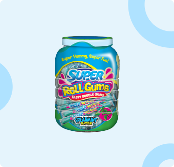 Super Roll Gums Spearmint